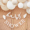 Eco 'Clouds' Baby Shower Bunting [Taupe]