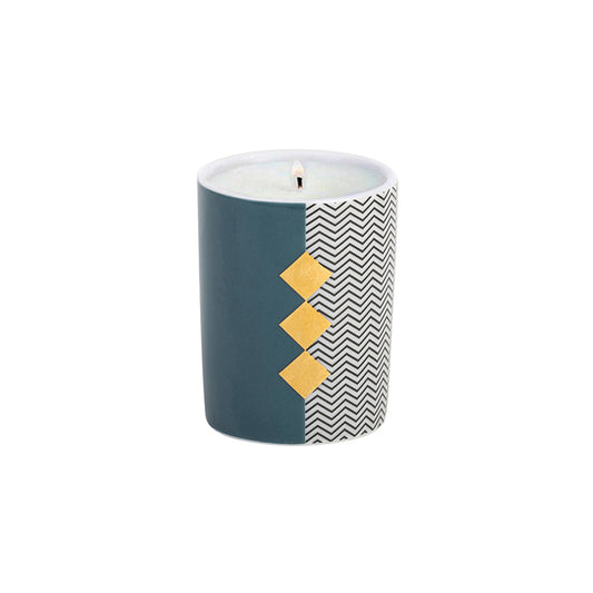 Silsal x Sabr 'Layalee' Chevron Blooming Oud Candle - 60g