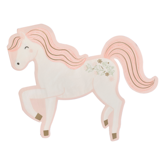16 Princess Horse Napkins