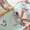 Picnic Hamper including 4 plates and tumblers