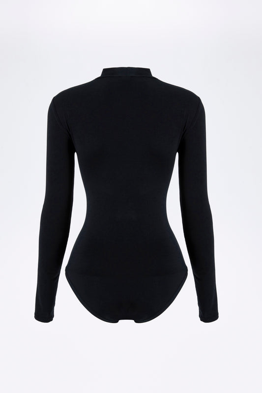 Modest Beyond Organic Bamboo Bodysuit - Black