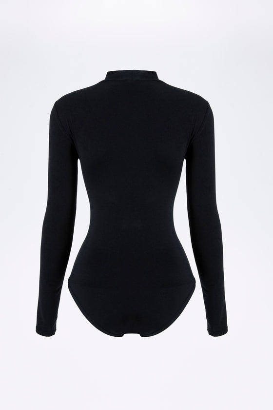 Modest Beyond Organic Bamboo Bodysuit - Black