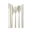 Portable Flatware Set with Gold Straw - Eco Maniac