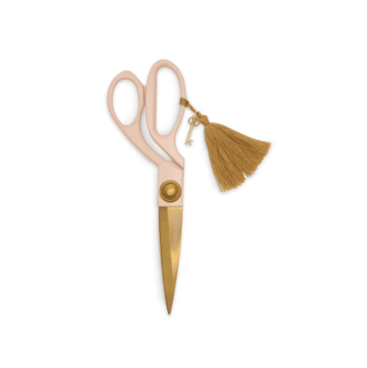 Dusty Blush - Scissors with gold tassel