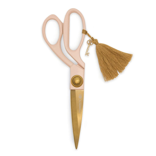 Dusty Blush - Scissors with gold tassel