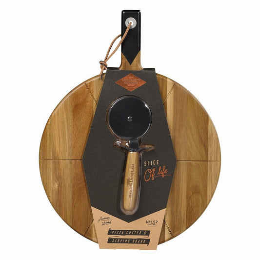 15"Pizza Cutter & Serving Board