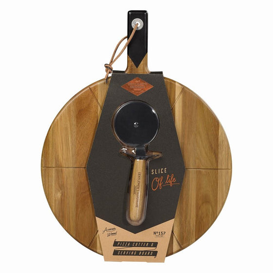 15"Pizza Cutter & Serving Board