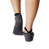 Grey Toeless Yoga Socks with Grip