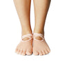 Peach Full Toe Non-Slip Barre/Yoga/Pilates Socks