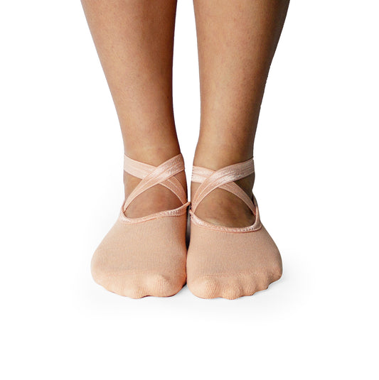 Peach Non-Slip Barre/Yoga/Pilates Socks