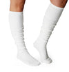 White Knee High Cotton Cozy Socks