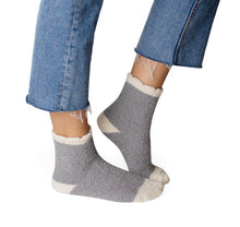  Grey Cozy Slipper Socks