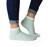 Mint Green Ribbed Cozy Slipper Socks