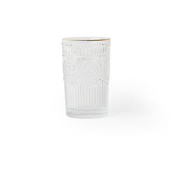 'Ray' Gold-Rimmed Sunflower Glass