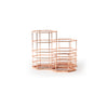 'Hold Me Up' Stationery Holder, Rose Gold Coated Metal