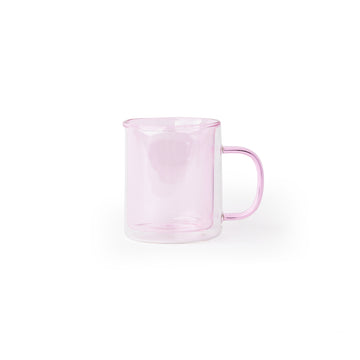 Retro' Glass Mug, Rose