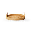 'Boule' Rattan Tray w/ Handles