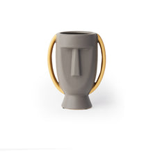  'Stoic' Binaural Vase, Pebble Grey