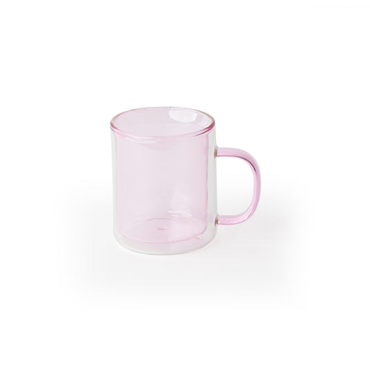 Retro' Glass Mug, Rose