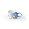 'Isa' Floral Circle Handle Mug Medium