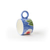 'Isa' Floral Circle Handle Mug Medium