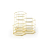 'Hold Me Up' Stationery Holder, Yellow Gold Coated Metal
