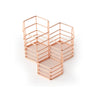 'Hold Me Up' Stationery Holder, Rose Gold Coated Metal