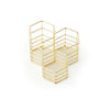 'Hold Me Up' Stationery Holder, Yellow Gold Coated Metal
