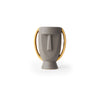 'Stoic' Binaural Vase, Pebble Grey