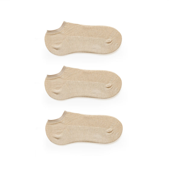 3 Pack Ribbed Ankle Socks