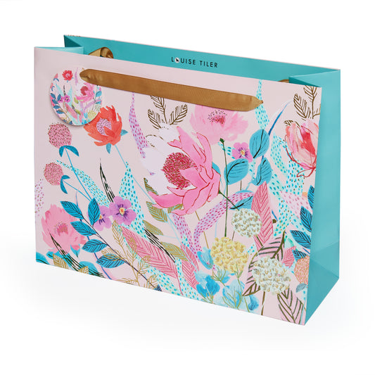 Party Floral Gift Bag Shopper