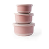 3 x Stacking Pink Metal Containers [S] [M] [L]