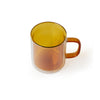 Retro' Glass Mug, Ochre