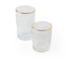 'Ray' Gold-Rimmed Sunflower Glass