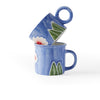 'Isa' Floral Circle Handle Mug Medium