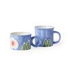 'Isa' Floral Circle Handle Mug Medium