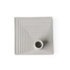 'Agatha' Candlestick Holder, Grey
