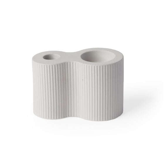 'Infinity' Duo Candle Holder, Earl Grey
