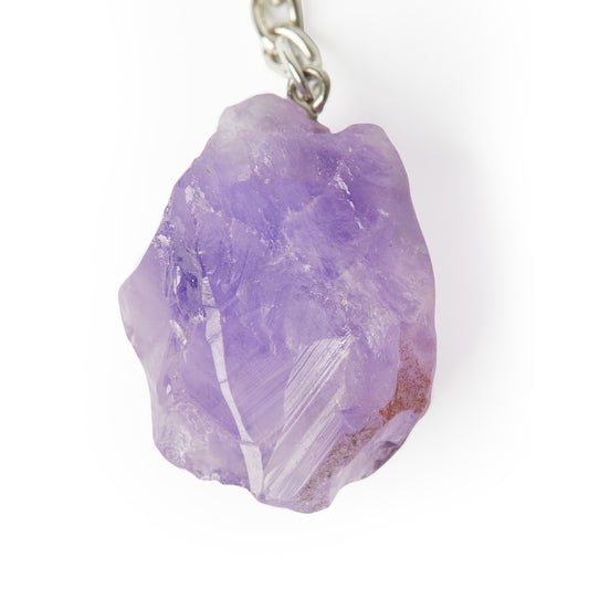 Amethyst Crystal Keychain