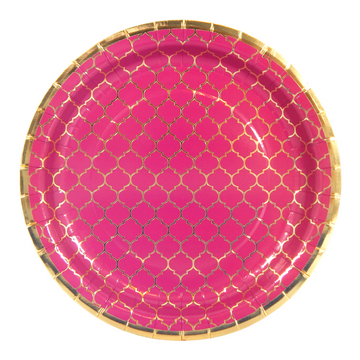 Moroccan Plum Party Plates - 10 pack