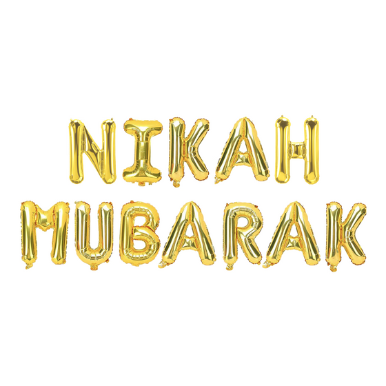 Nikah Mubarak Foil Balloons