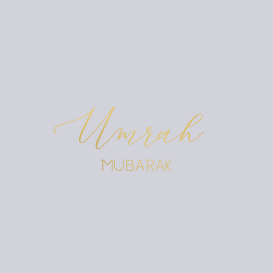Luxury Foiled Greeting Card - Umrah Mubarak