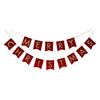 Gold Foiled Red Velvet Merry Christmas Bunting