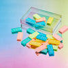 Kaleidoscopic Colour Lucite Dominoes Aurora