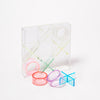 Lucite Acrylic Tic Tac Toe Aurora