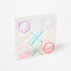 Lucite Acrylic Tic Tac Toe Aurora