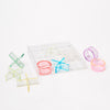 Lucite Acrylic Tic Tac Toe Aurora