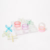 Lucite Acrylic Tic Tac Toe Aurora