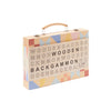 Back to Basics Wooden Backgammon Majorelle