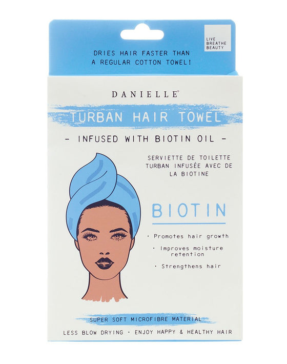 Biotin Infused Microfibre Hair Turban